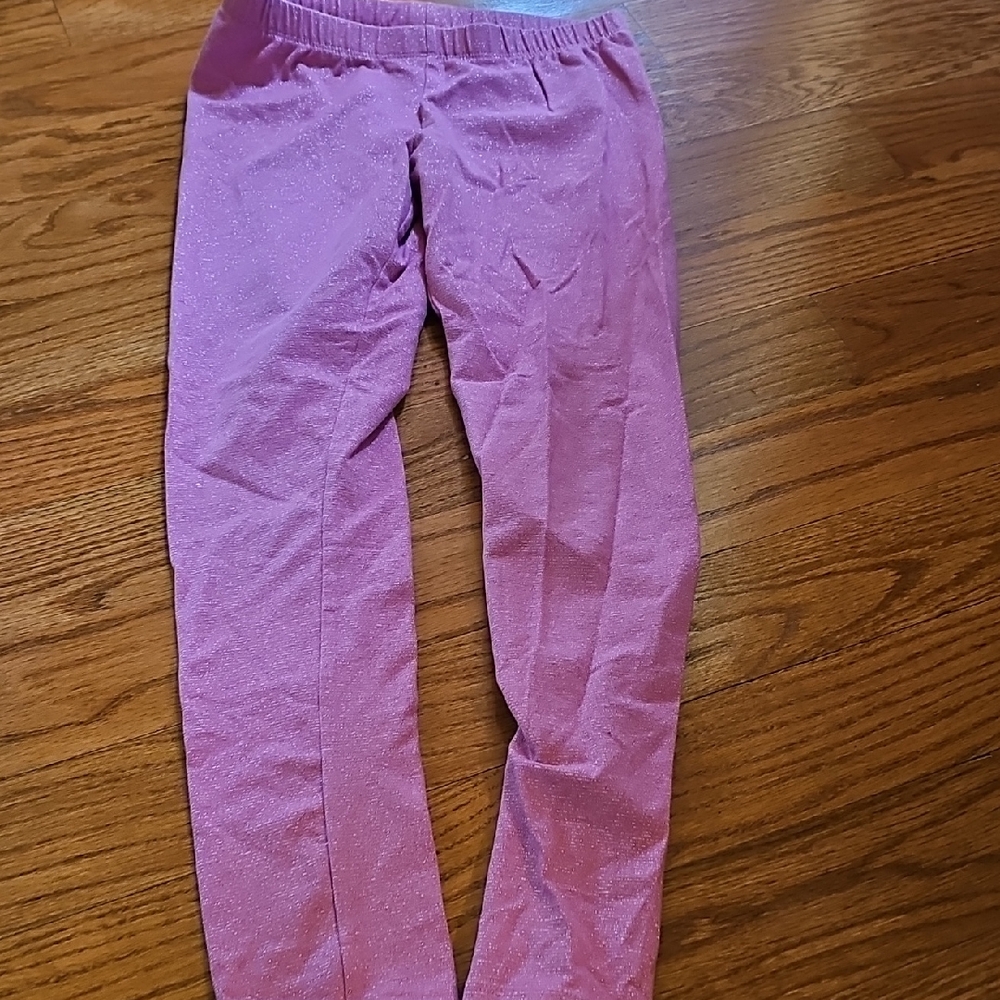 Gymboree Glittery Pink Stretch Leggings